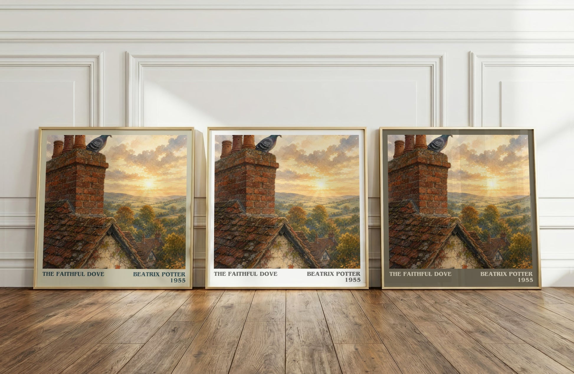 The Faithful Dove literary art print colour and style options – Beatrix Potter book art