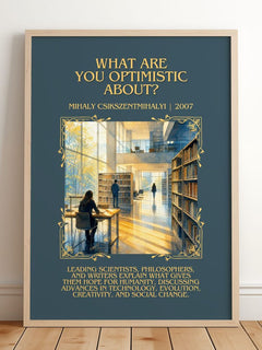 What Are You Optimistic About? Minimalist Book Poster – M. – image 2