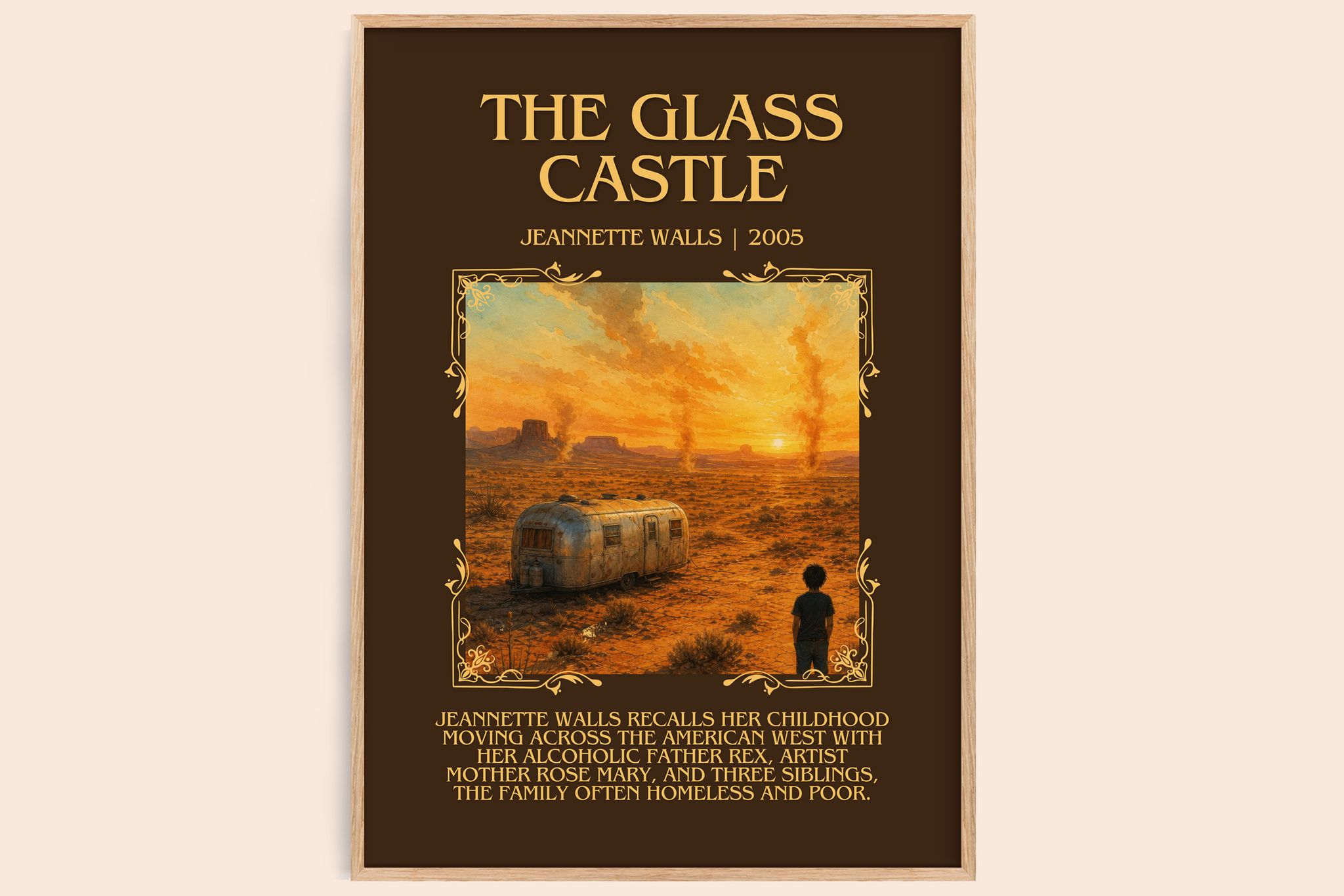 The Glass Castle Minimalist Book Poster by Jeannette Walls