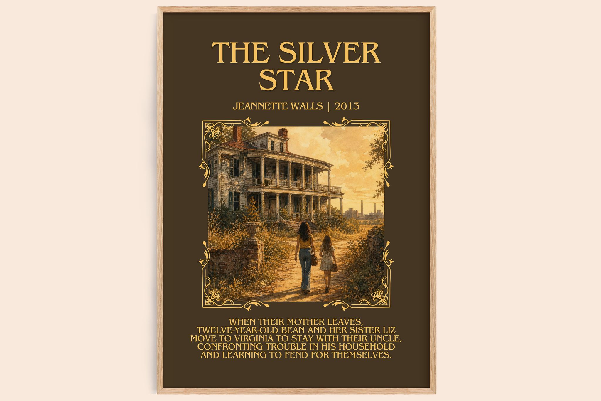 The silver star Minimalist Book Poster by Jeannette Walls