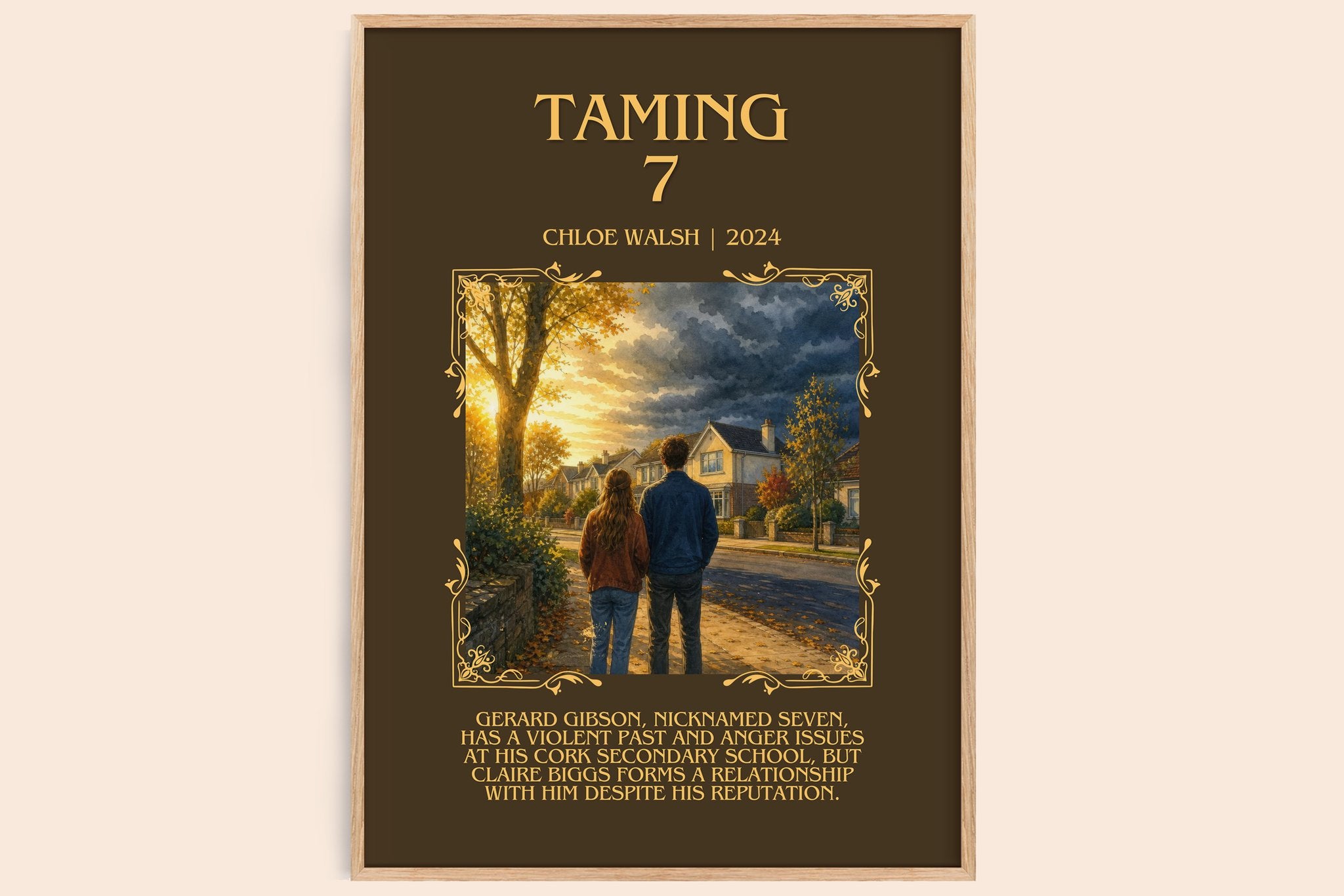 Taming 7 Minimalist Book Poster by Chloe Walsh