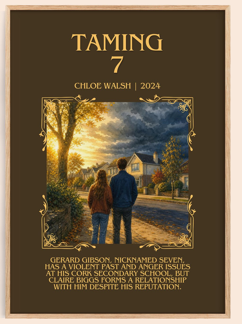Taming 7 Minimalist Book Poster by Chloe Walsh – book poster