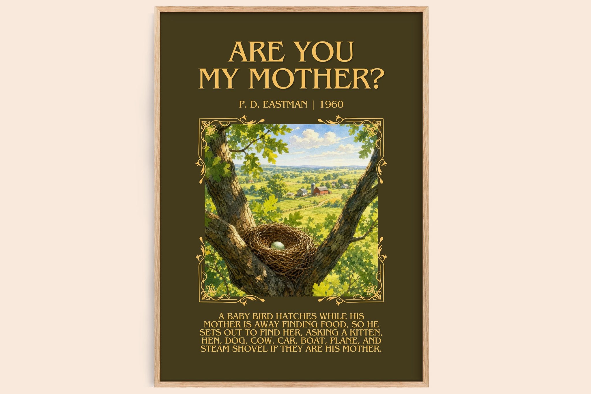 Are You My Mother? Minimalist Book Poster by P. D. Eastman
