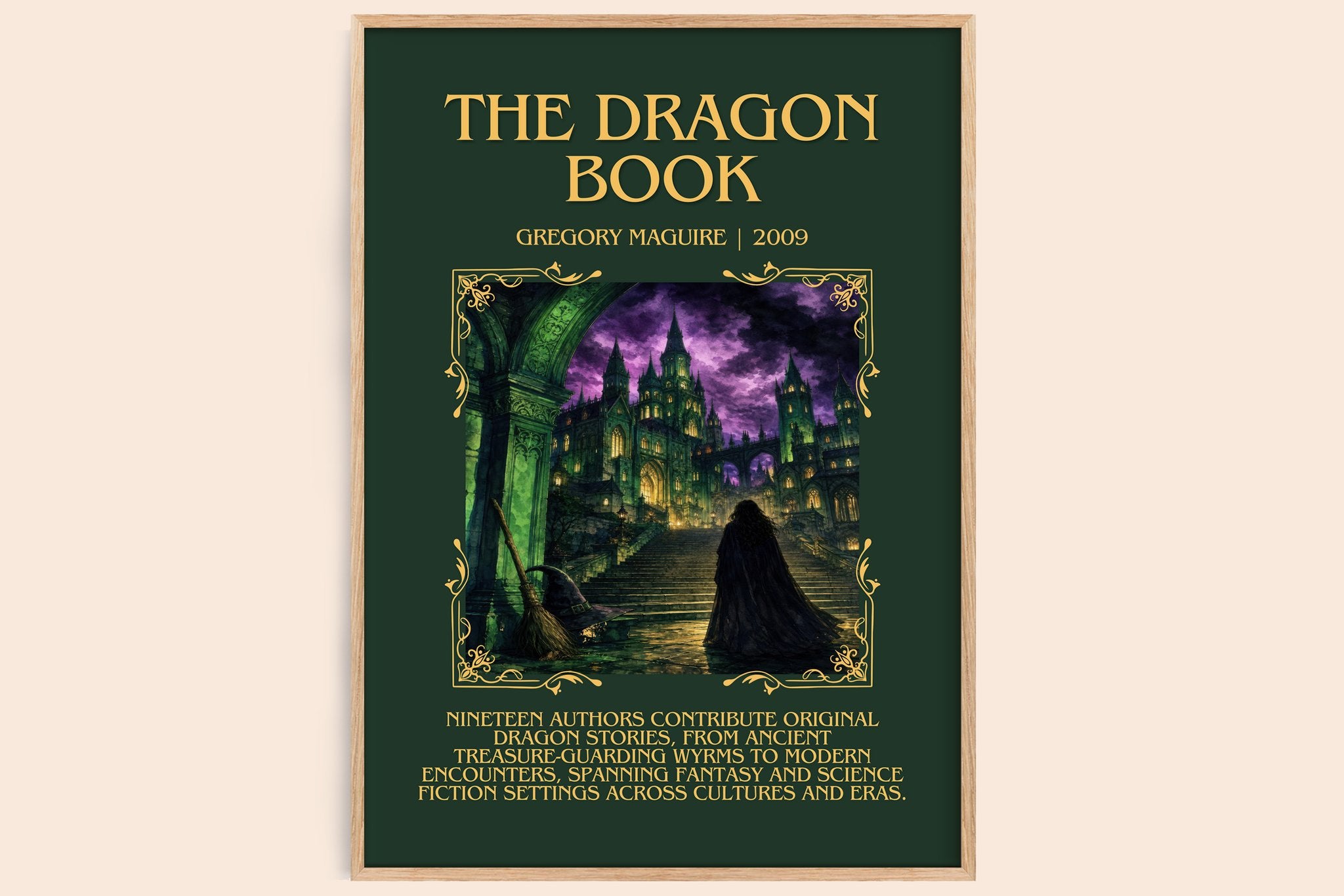 The Dragon Book Minimalist Book Poster by Gregory Maguire