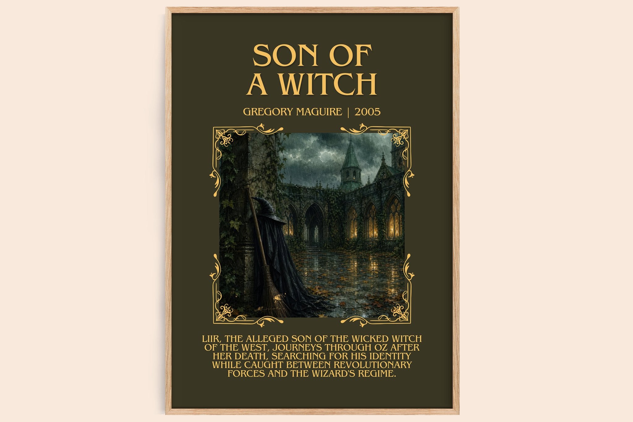 Son of a Witch Minimalist Book Poster by Gregory Maguire