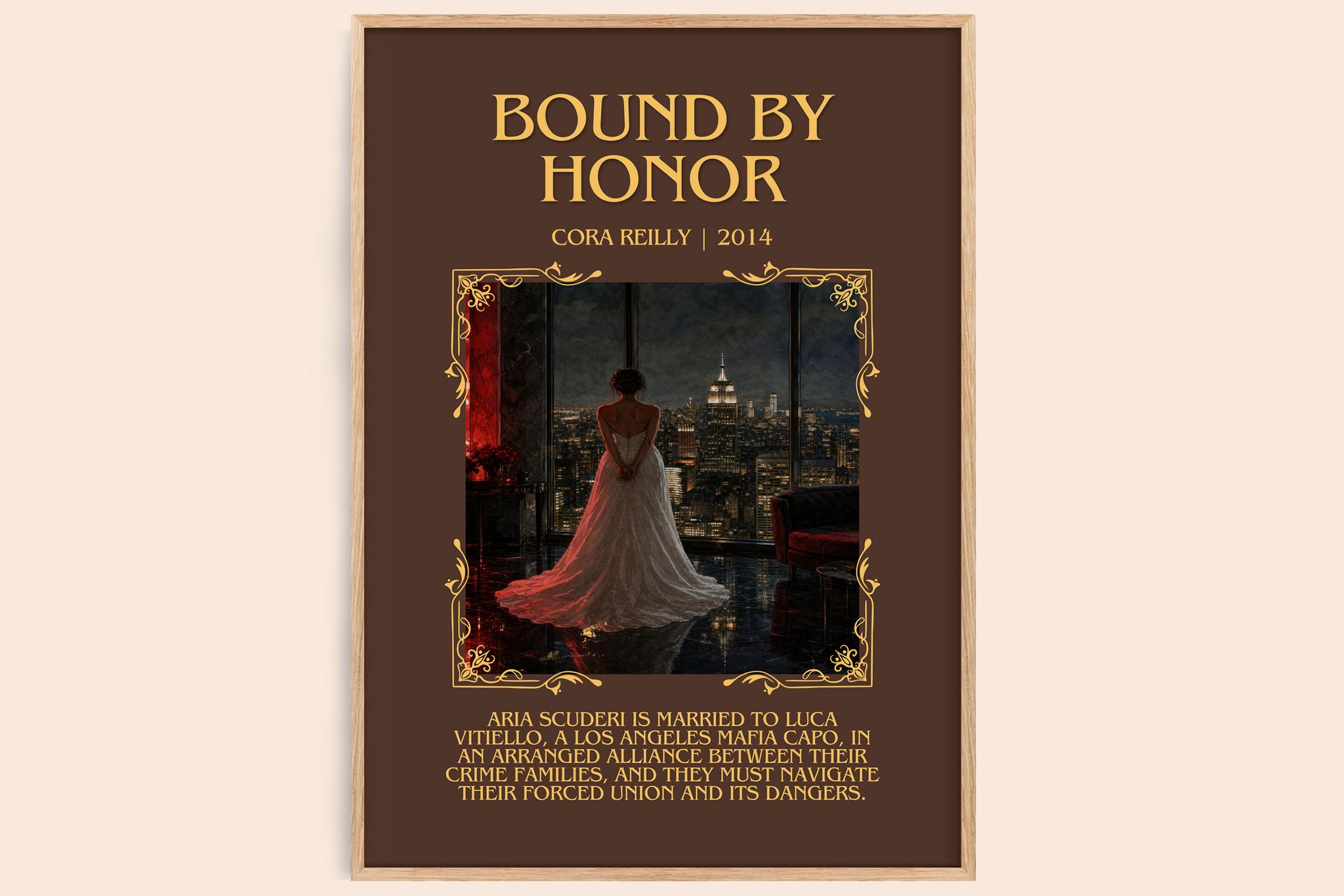 Bound by Honor Minimalist Book Poster by Cora Reilly