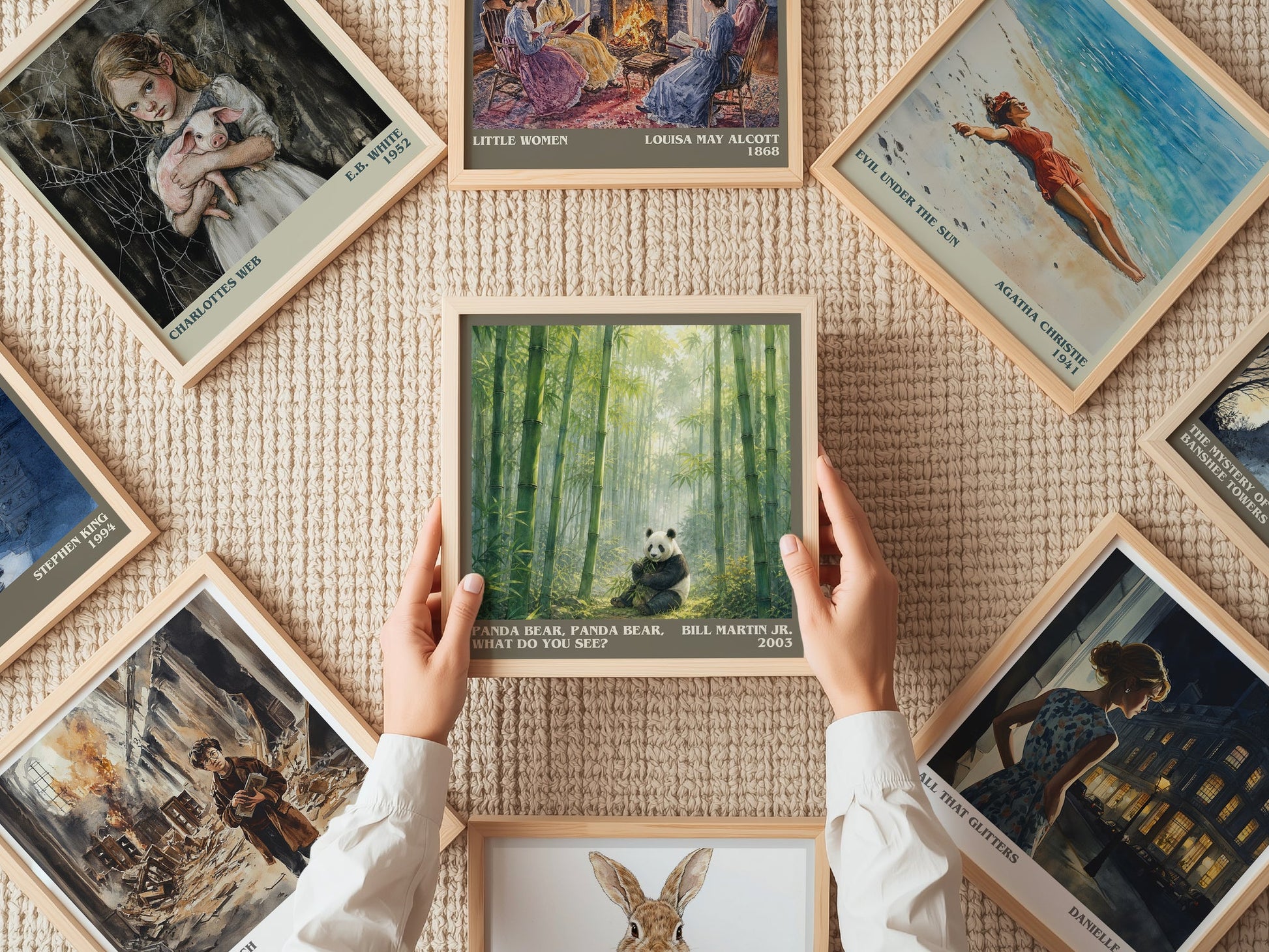Panda Bear, Panda Bear, What Do You See? literary book poster framed on wall – childrens wall art