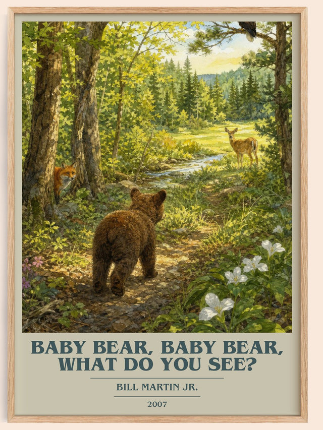 Baby Bear, Baby Bear, What Do You See? Book Cover Poster by B. Jr.