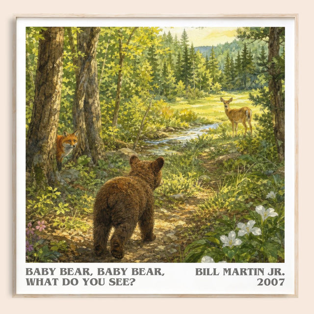 Baby Bear, Baby Bear, What Do You See? Literary Art Print by B. Jr.