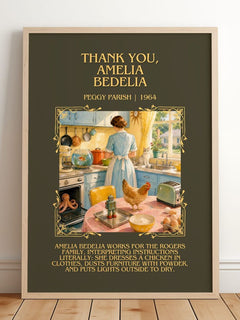 Thank You, Amelia Bedelia Minimalist Book Poster by Peggy Parish – image 2