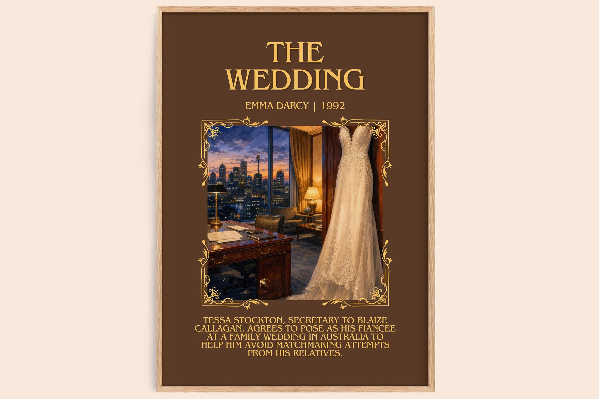The Wedding Minimalist Book Poster by Emma Darcy