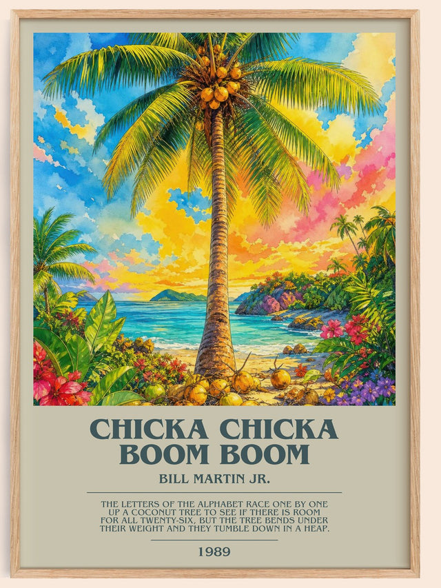 Chicka Chicka Boom Boom Bookish Wall Art by Bill Martin Jr.