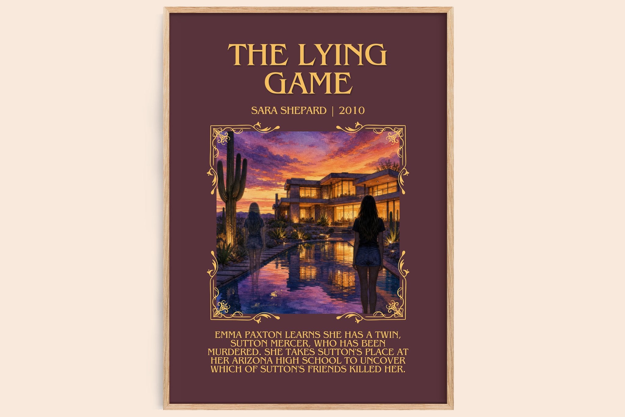 The Lying Game Minimalist Book Poster by Sara Shepard