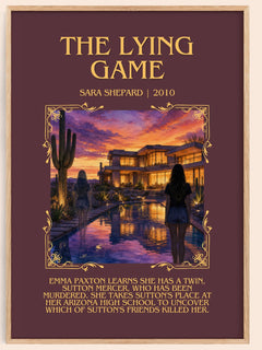 The Lying Game Minimalist Book Poster by Sara Shepard – image 1