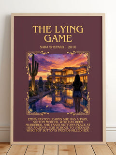 The Lying Game Minimalist Book Poster by Sara Shepard – image 2