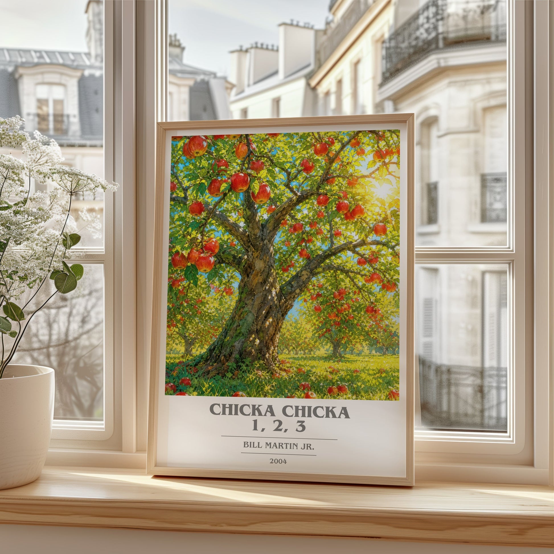 Chicka Chicka 1, 2, 3 book cover poster colour and style options – Bill Martin Jr. book art