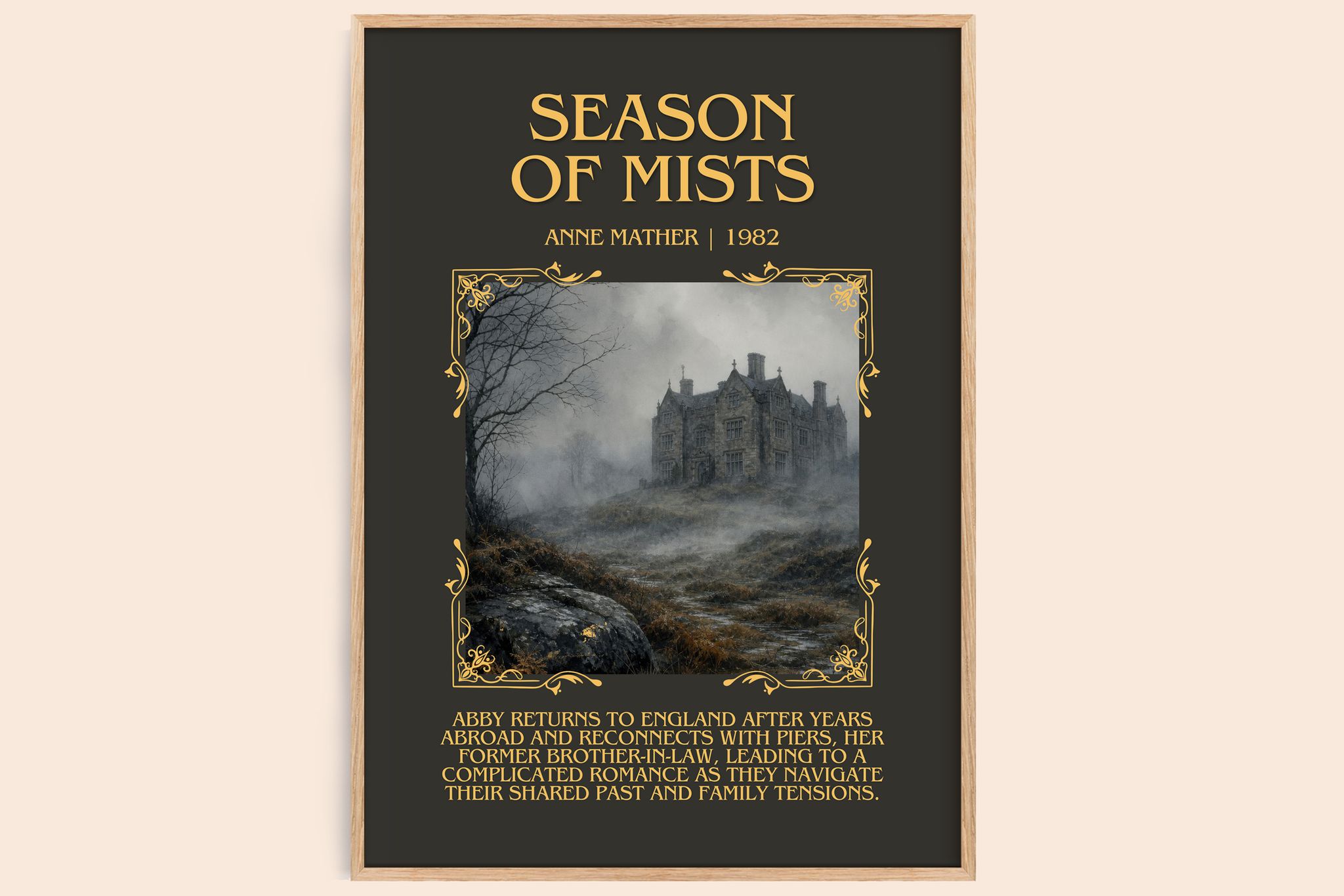 Season of Mists Minimalist Book Poster by Anne Mather