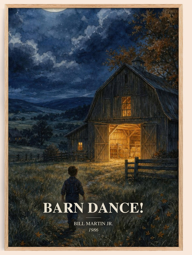 Barn Dance! Book Watercolour Illustration by Bill Martin Jr.