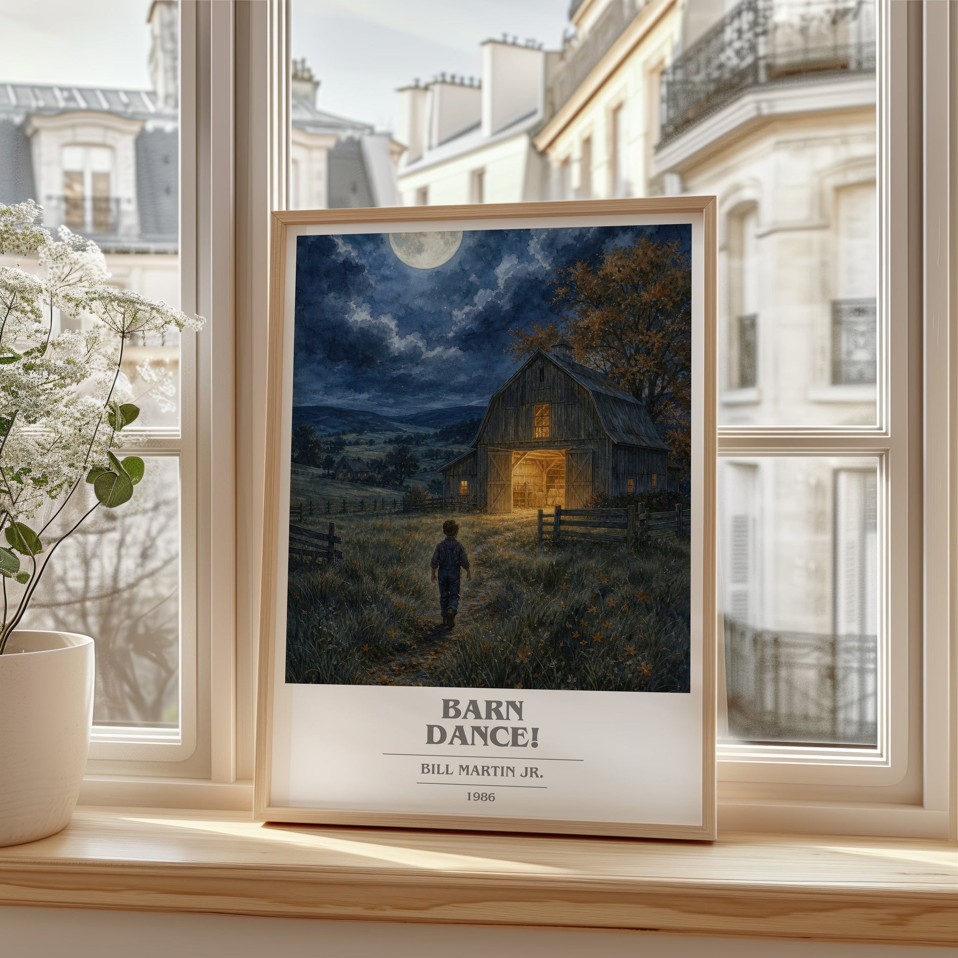 Barn Dance! book cover poster colour and style options – Bill Martin Jr. book art