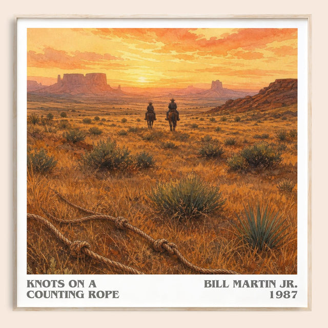 Knots On A Counting Rope Literary Art Print by Bill Martin Jr.