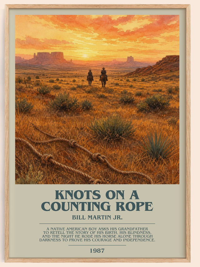Knots On A Counting Rope Bookish Wall Art by Bill Martin Jr.