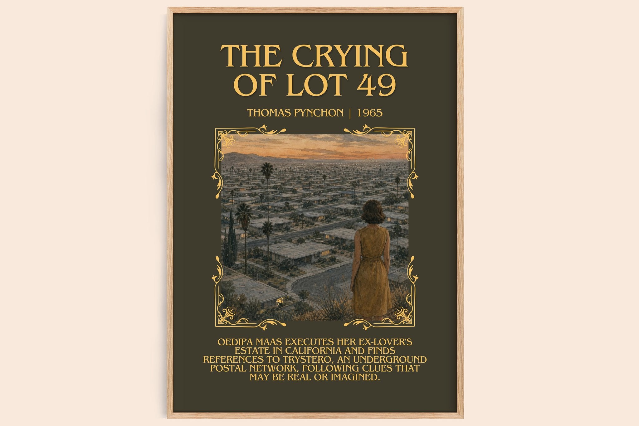 The Crying of Lot 49 Minimalist Book Poster by Thomas Pynchon