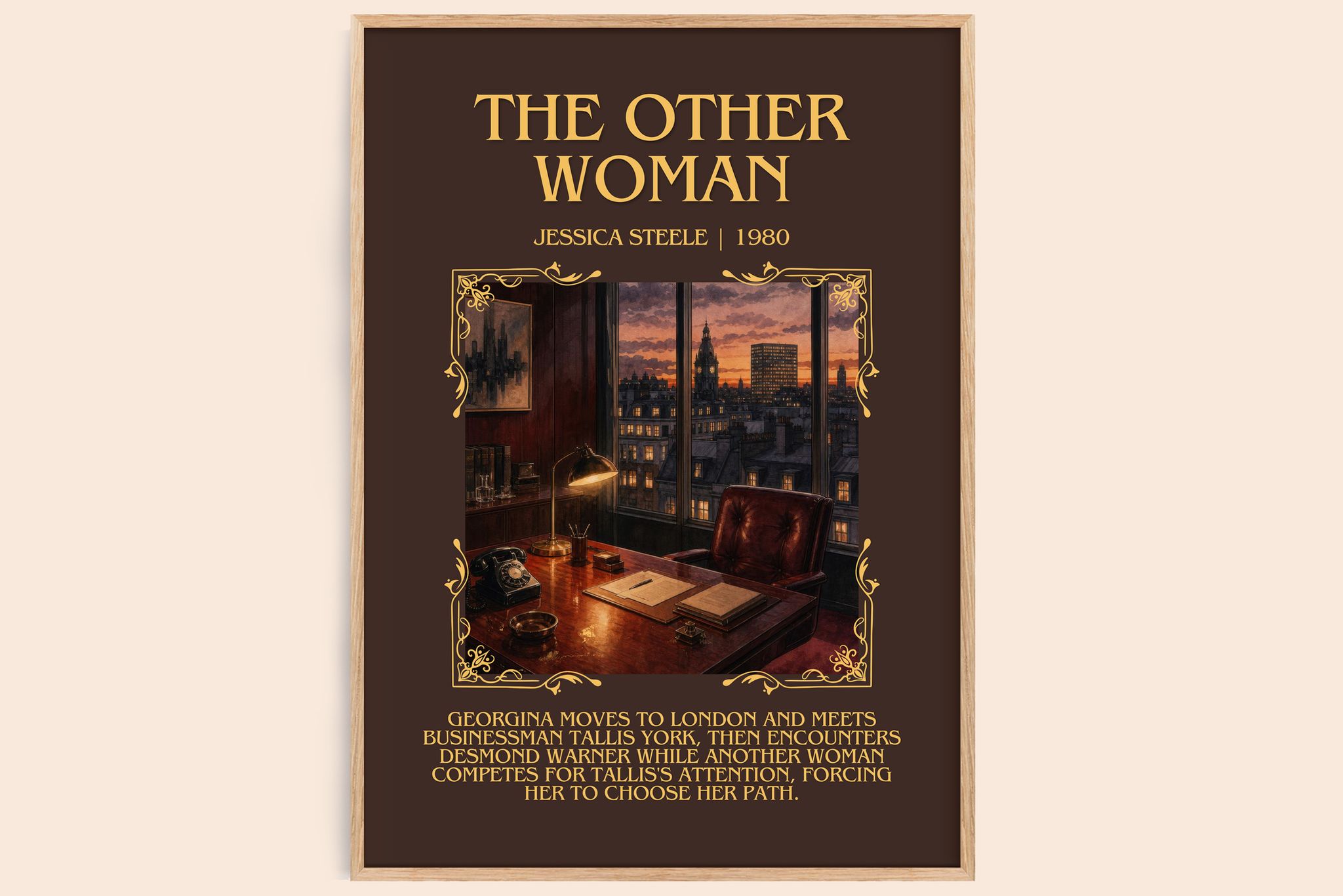 The Other Woman Minimalist Book Poster by Jessica Steele