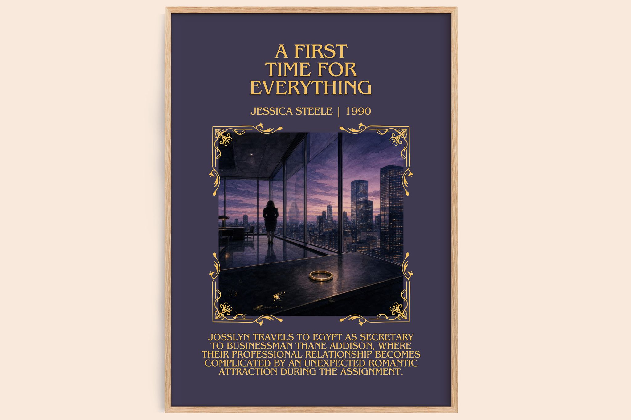 A First Time for Everything Minimalist Book Poster by Jessica Steele