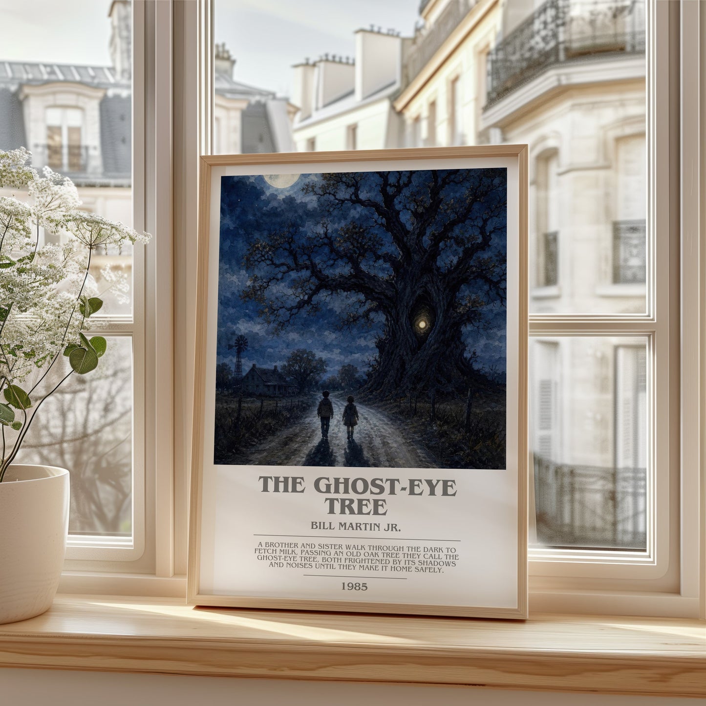 The Ghost-Eye Tree bookish poster colour and style options – Bill Martin Jr. book art