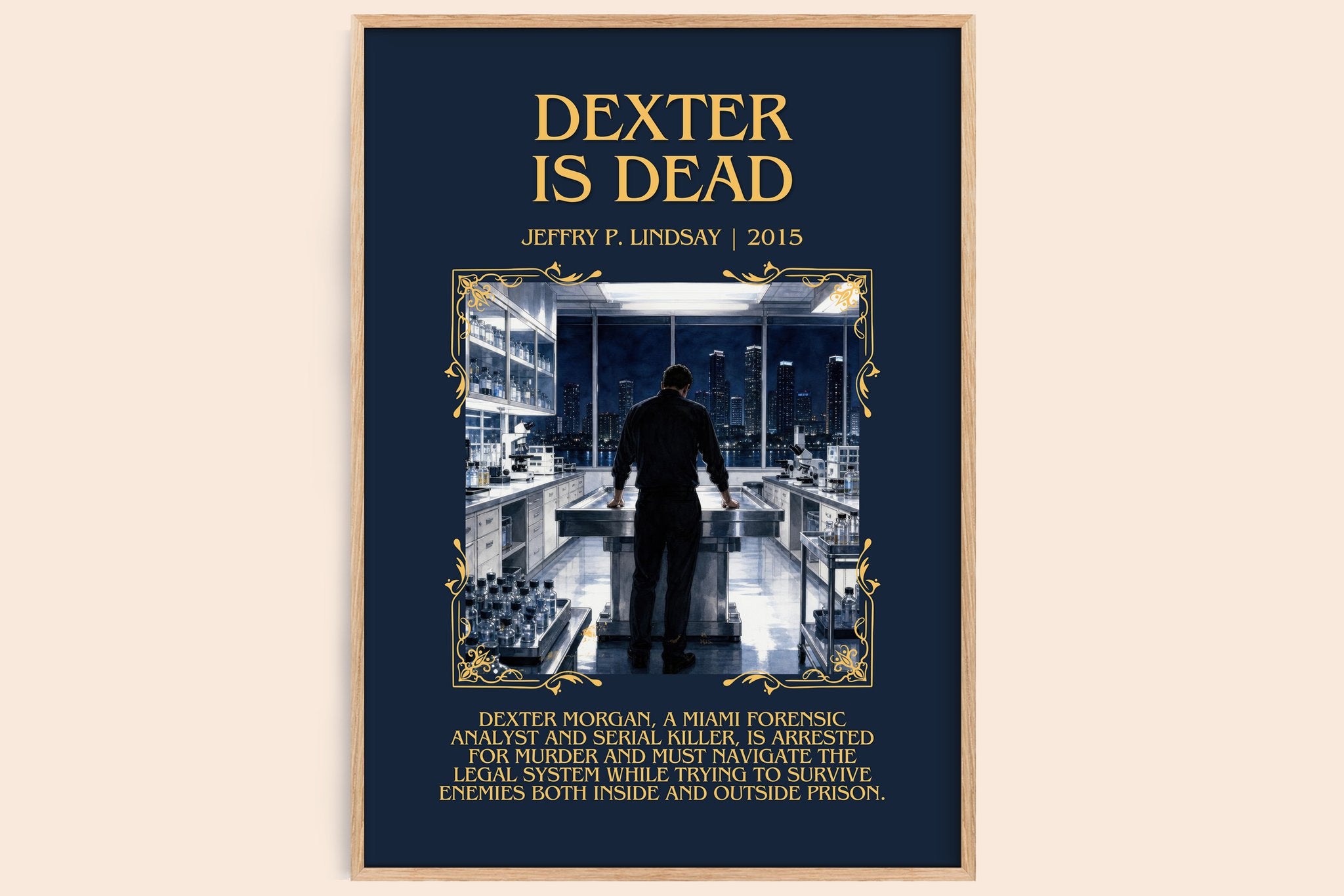 Dexter is dead Minimalist Book Poster by Jeffry P. Lindsay