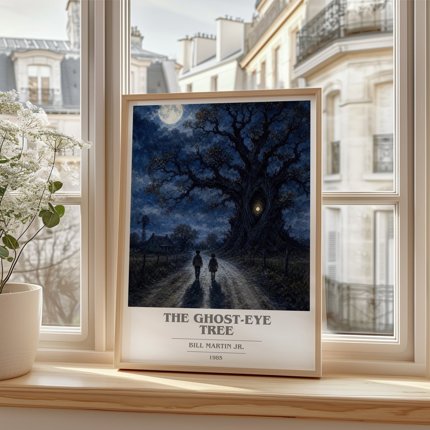 The Ghost-Eye Tree book cover poster colour and style options – Bill Martin Jr. book art
