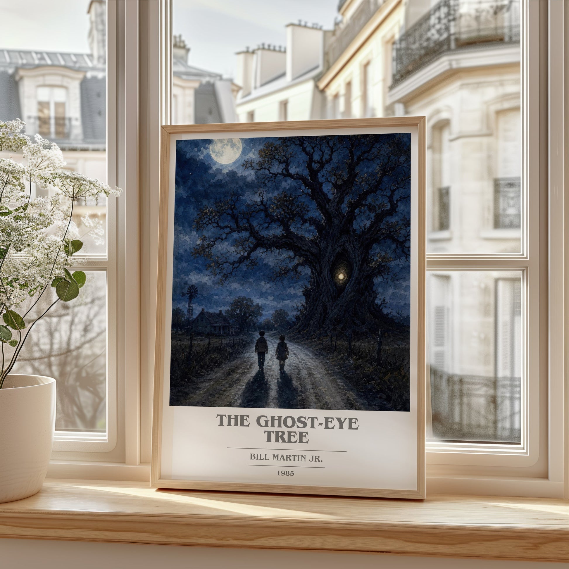 The Ghost-Eye Tree book cover poster colour and style options – Bill Martin Jr. book art