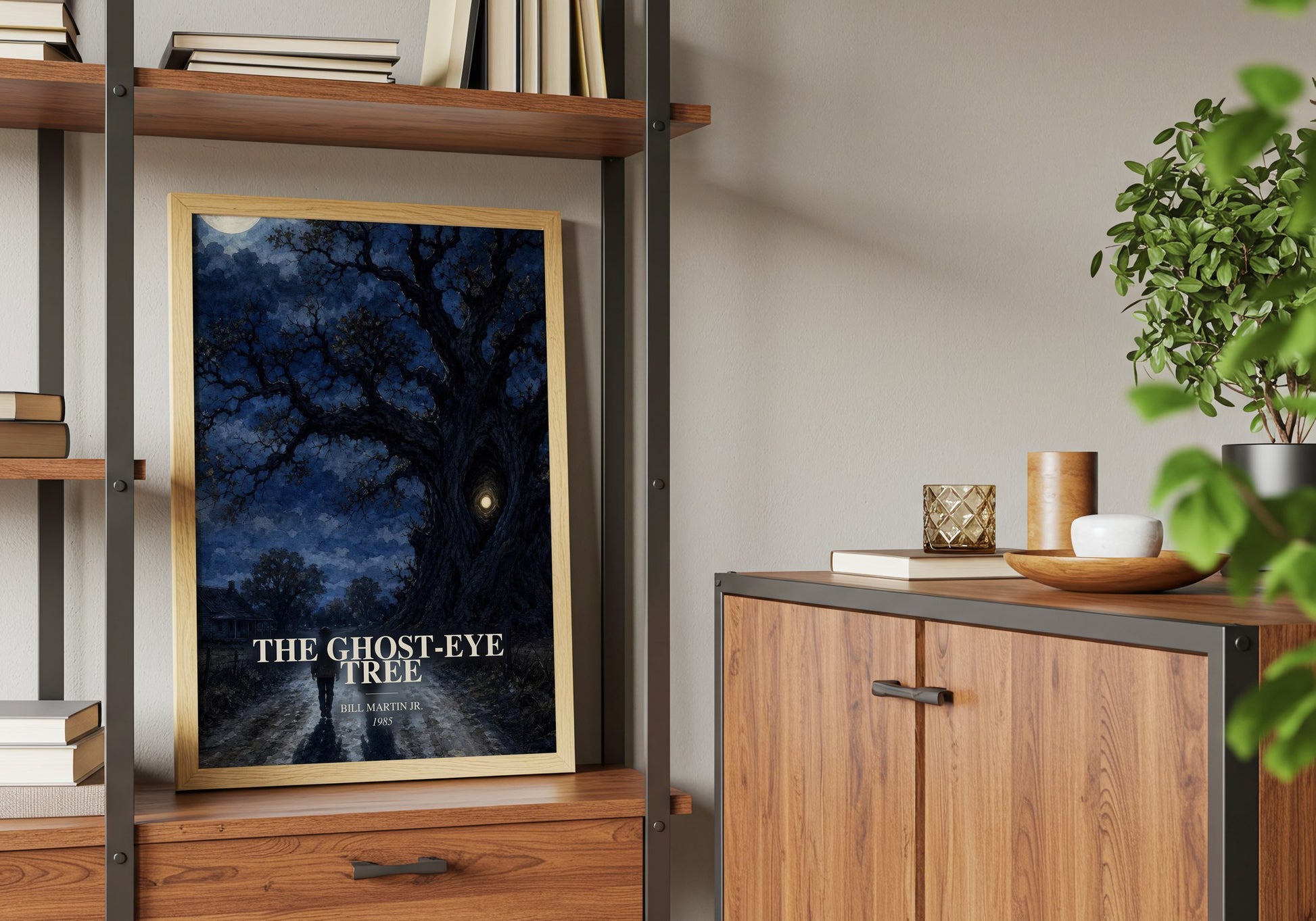 The Ghost-Eye Tree book watercolour illustration paper finish options – matte satin gloss