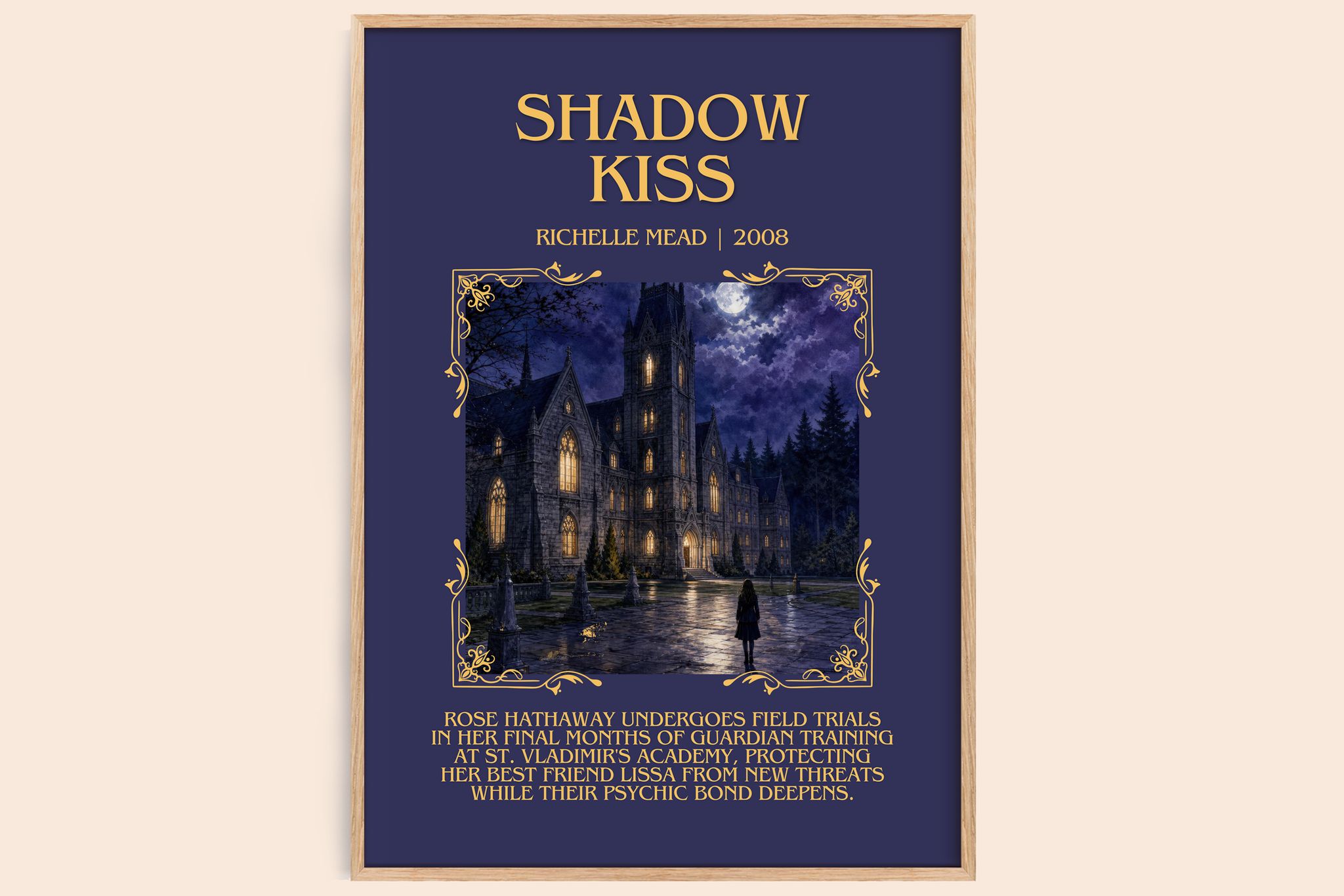 Shadow Kiss Minimalist Book Poster by Richelle Mead