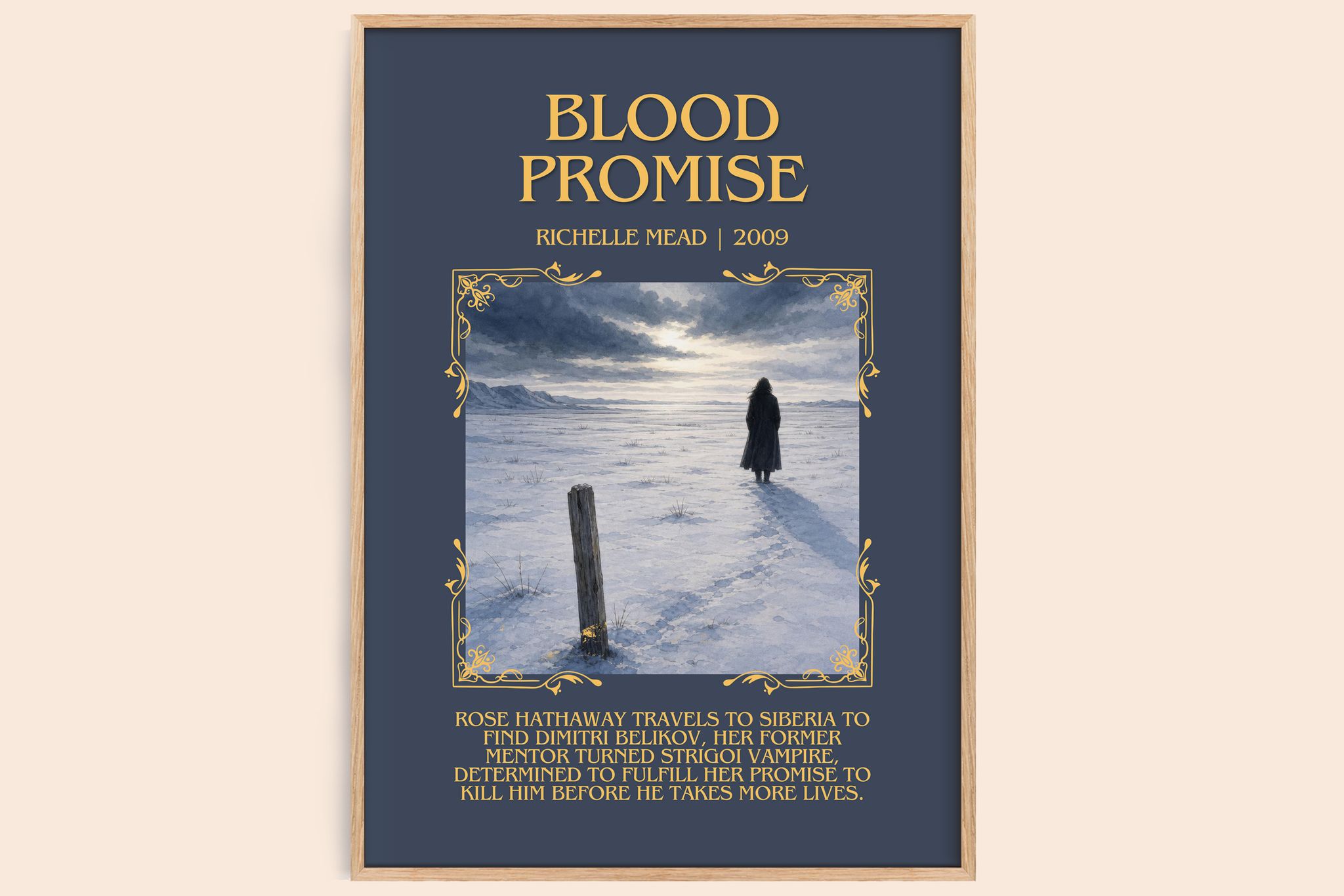 Blood Promise Minimalist Book Poster by Richelle Mead