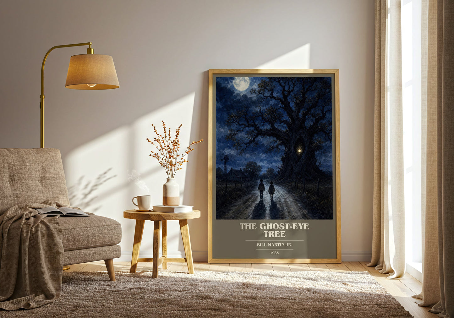 The Ghost-Eye Tree book cover print on bookshelf – Bill Martin Jr. fan gift