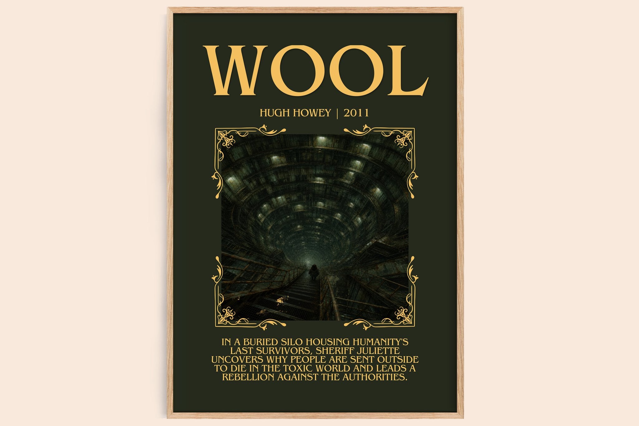 Wool Minimalist Book Poster by Hugh Howey