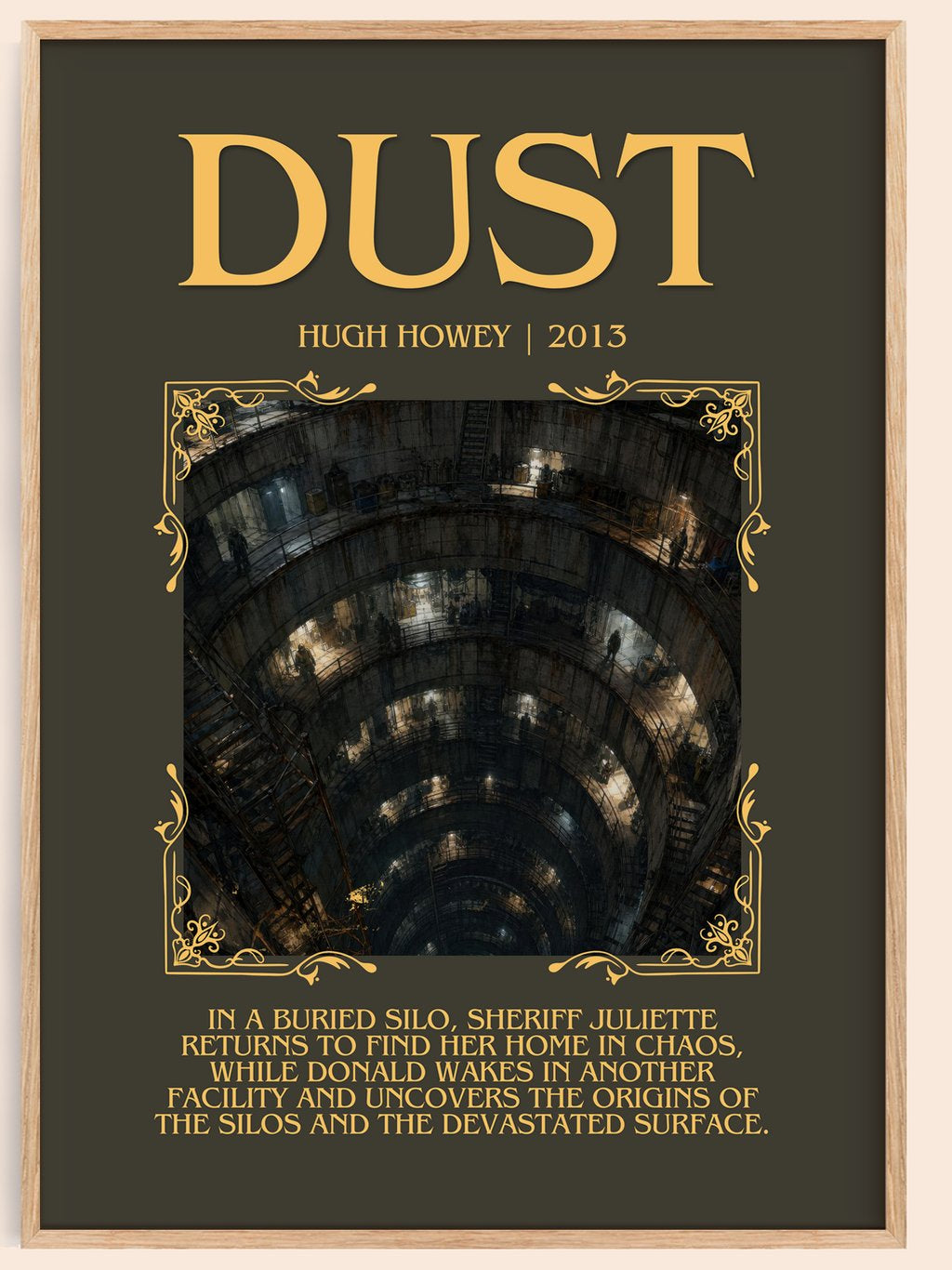 Dust Minimalist Book Poster by Hugh Howey – book poster