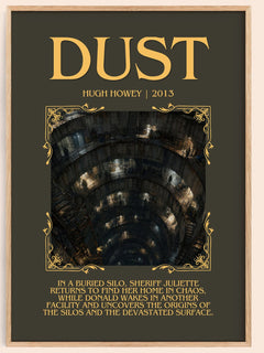 Dust Minimalist Book Poster by Hugh Howey – book poster