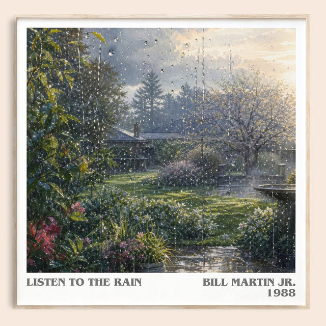 Listen To The Rain Literary Art Print by Bill Martin Jr.