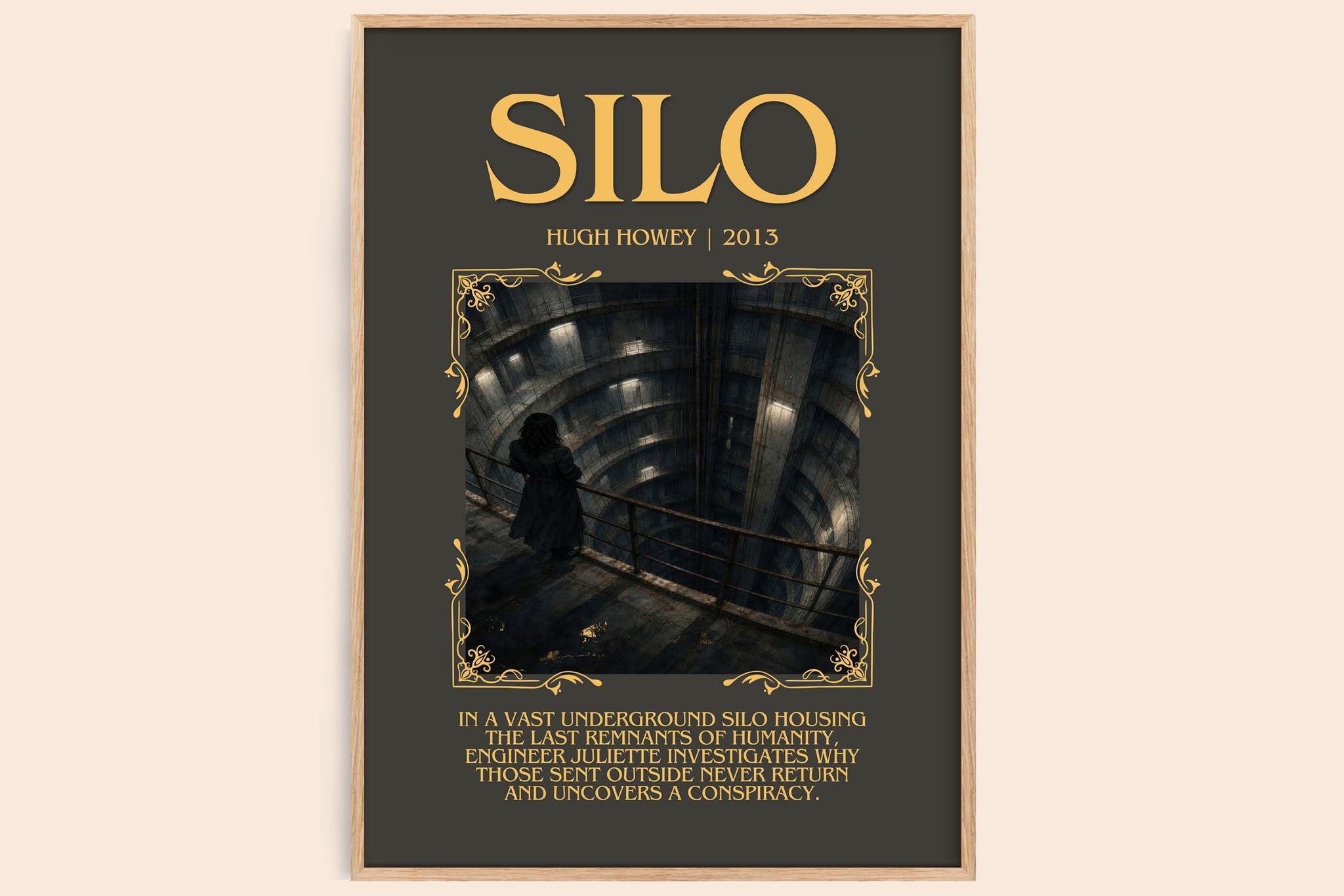 Silo Minimalist Book Poster by Hugh Howey