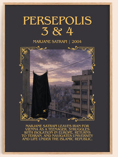 Persepolis 3 & 4 Minimalist Book Poster by Marjane Satrapi – image 1
