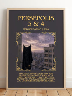 Persepolis 3 & 4 Minimalist Book Poster by Marjane Satrapi – image 2