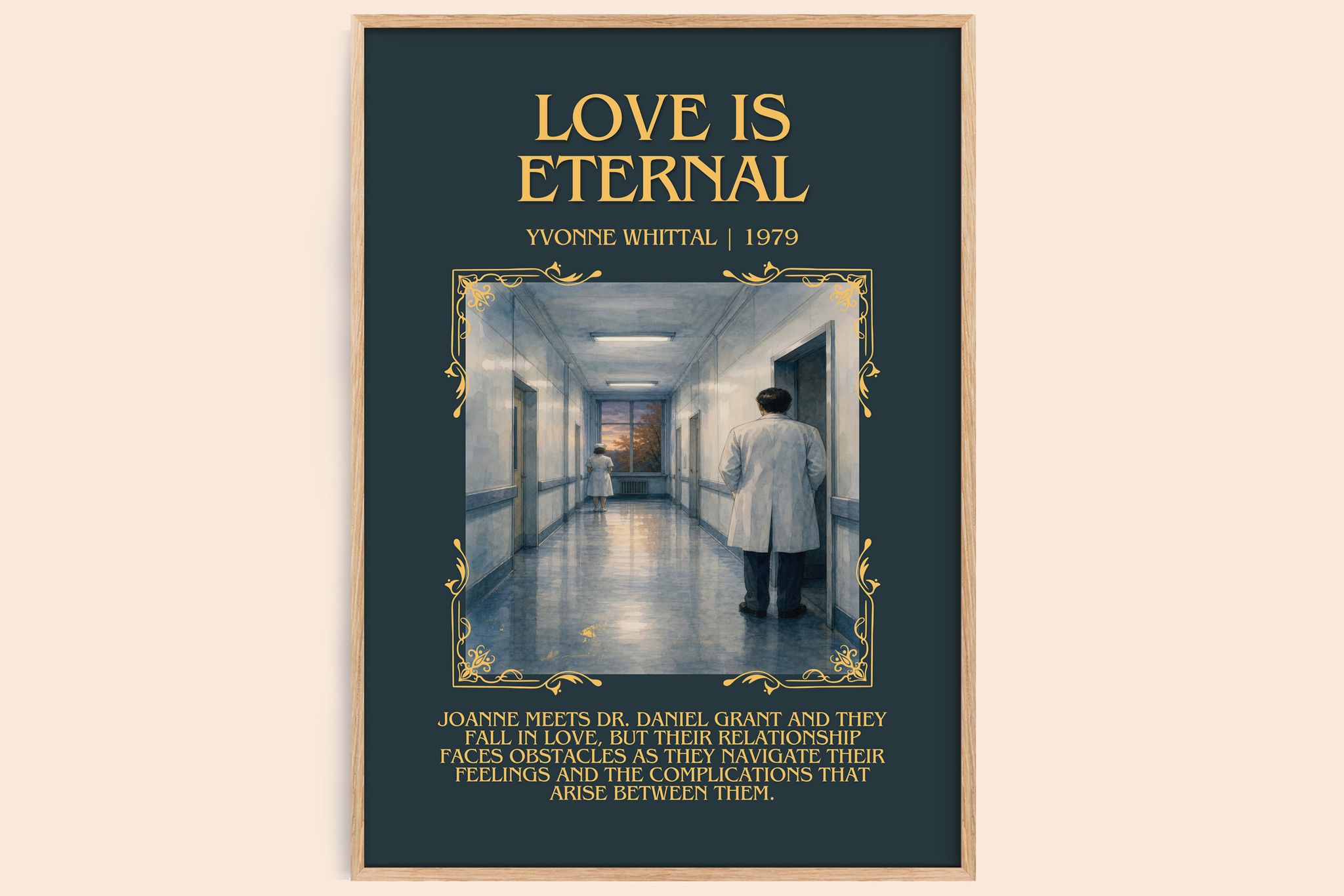 Love is Eternal Minimalist Book Poster by Yvonne Whittal
