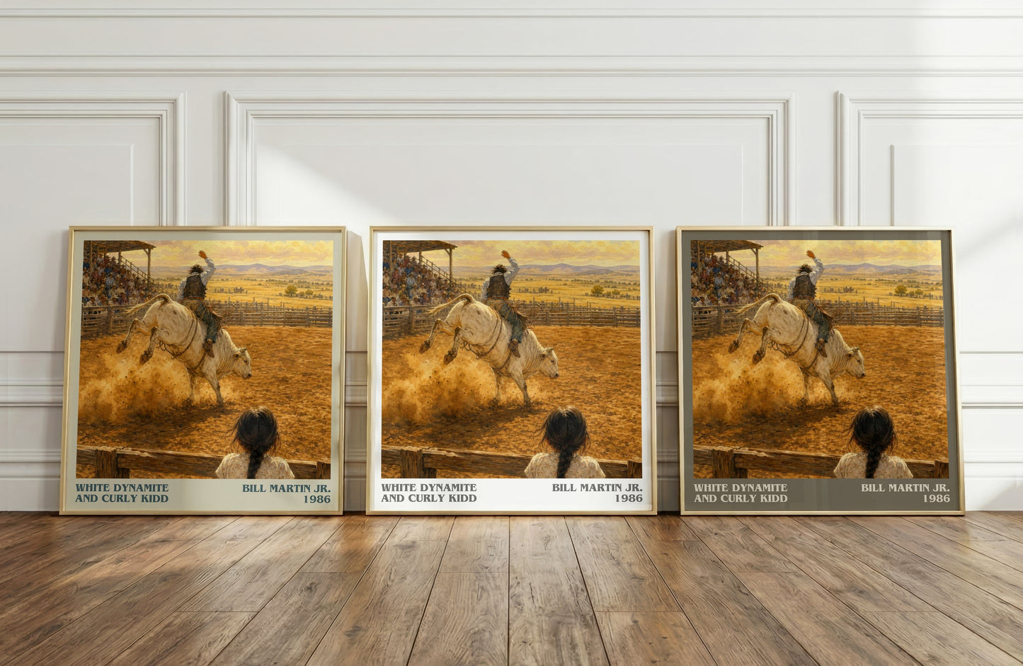 White Dynamite And Curly Kidd literary art print colour and style options – Bill Martin Jr. book art