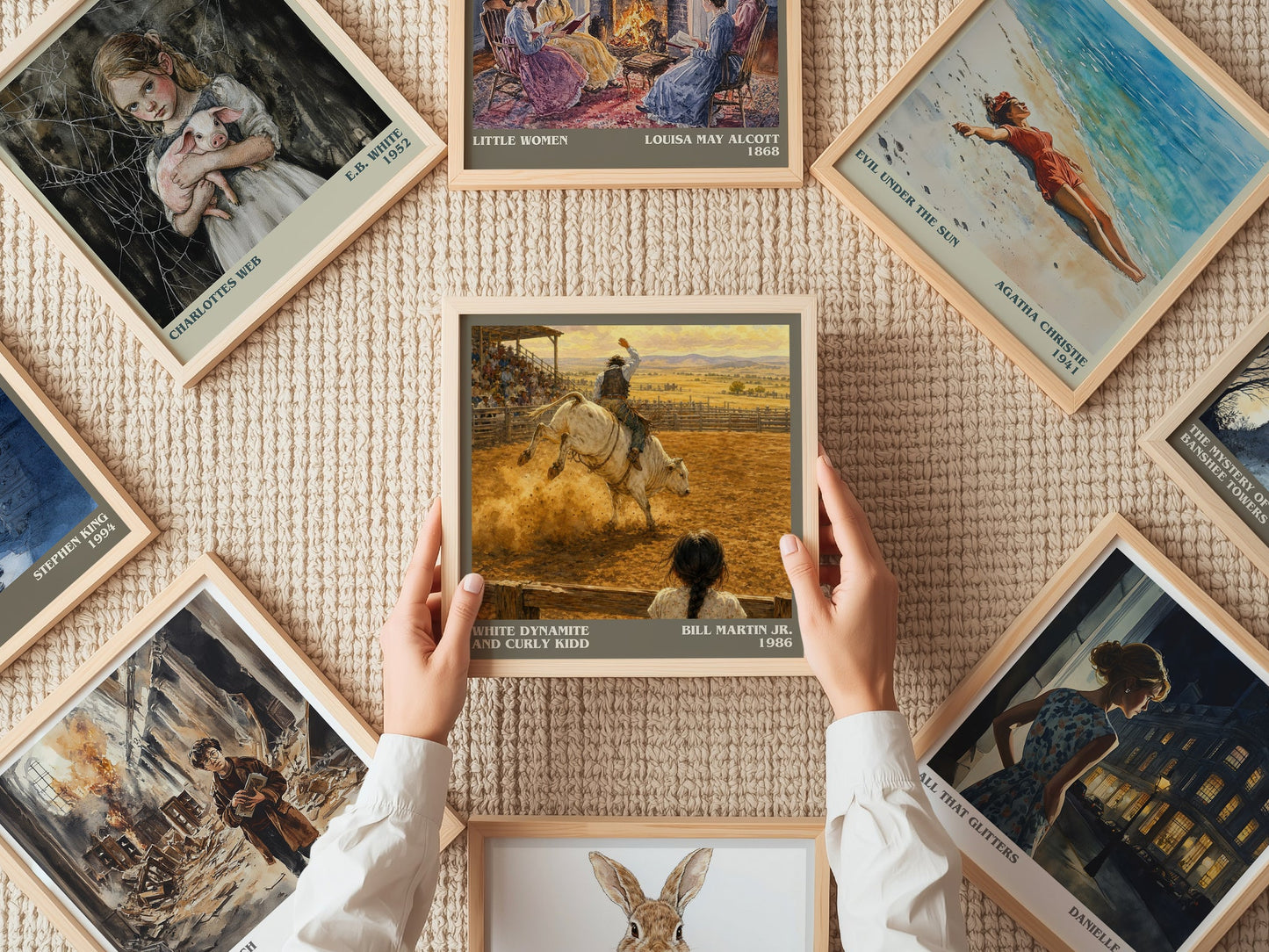 White Dynamite And Curly Kidd literary book poster framed on wall – childrens wall art