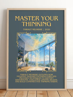 Master Your Thinking Minimalist Book Poster by Thibaut Meurisse – image 2