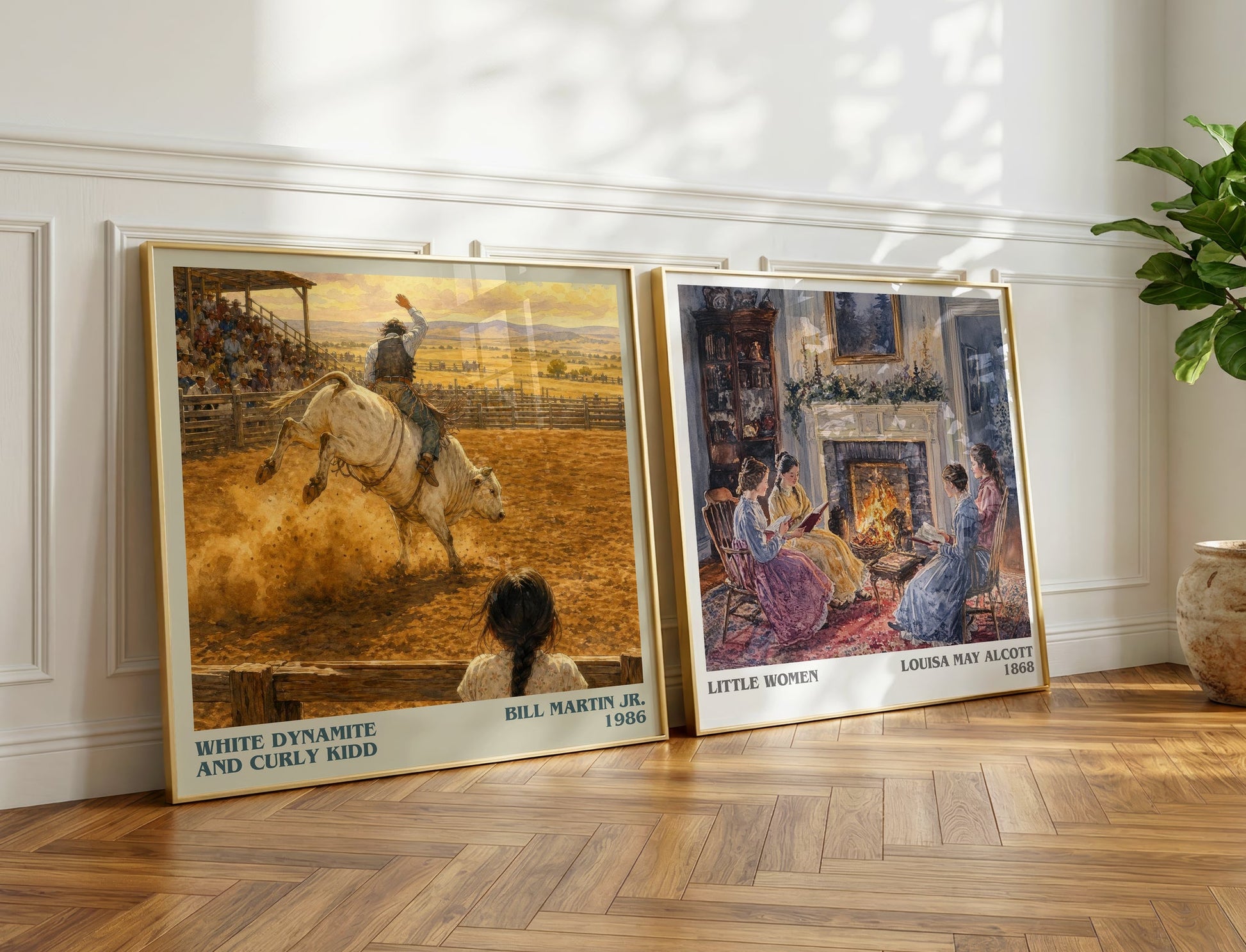White Dynamite And Curly Kidd literary print on bookshelf – Bill Martin Jr. fan gift