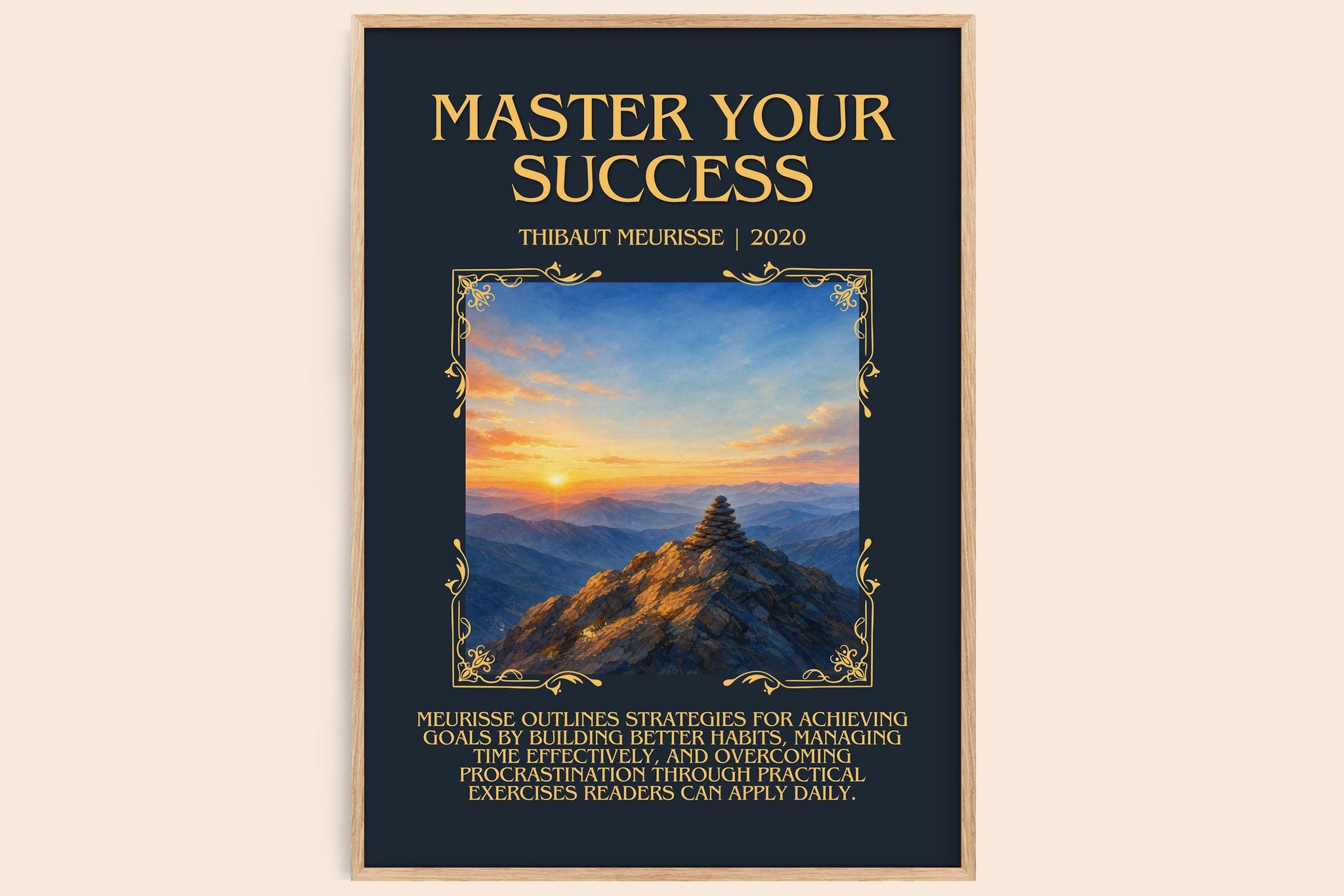 Master Your Success Minimalist Book Poster by Thibaut Meurisse