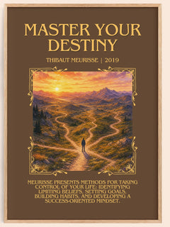 Master Your Destiny Minimalist Book Poster by Thibaut Meurisse – image 1